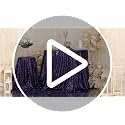 Purple Sequin Tablecloth 120 Inch Round Glitter Overlay for Wedding Party