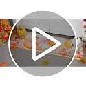 Pink Bow Pumpkin Kitchen Mats Set - Non Slip Fall Decor, 2 Sizes