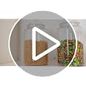 2 Pack 192 oz Clear Plastic Candy and Cookie Jars with Lids - Classic / 192 oz