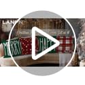 Christmas Pillow Covers 26x26 Inches Set of 4 - Red & Green Holiday Decor