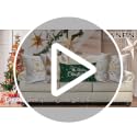 Gold and White Bronzing Christmas Throw Pillow Covers Set of 4 22x22 Inches - Holiday Cushion Cases for Home Decor