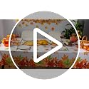 12 Pack Fall Maple Leaf Disposable Plastic Tablecloth for Thanksgiving & Autumn Parties