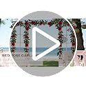 Artificial Red Rose Garland - 6FT Hanging Flower Vine for Wedding & Decor - Red, 1 Piece