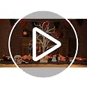 Halloween Tree Ornaments Set - Wooden Pumpkin Skull Cat Decorations, 36 Pcs