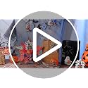 Halloween Tree Ornaments Set - 36 Wooden Decorations with Ropes - Halloween