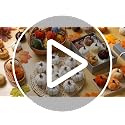 Fall Velvet Pumpkin Garland - Orange Series, 8.2 ft Halloween Decor