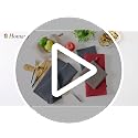Homaxy 12-Piece Cotton Kitchen Towels and Dishcloths Set - Dark Grey
