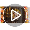 Halloween Ghost & Orange Wreath Bows - 18x12 Inches, Set of 2