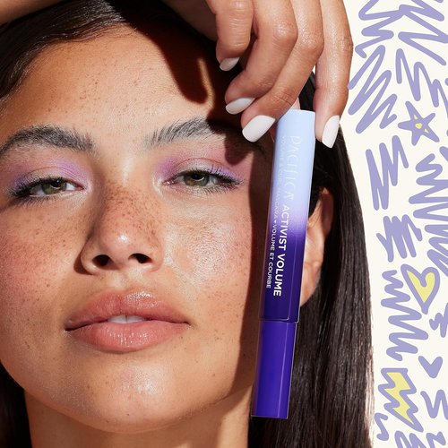 Pacifica Beauty Activist Curling Mascara - Black | Volume & Length | Vegan Brush in Glass Tube