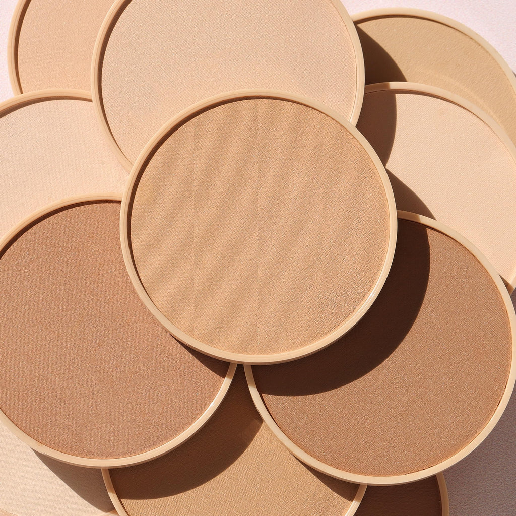 Wander Beauty Wanderlust Powder Foundation - Golden Medium - Blur & Even Skin Tone - Perfect & Hydrate With Hyaluronic Acid, Aloe, Honeysuckle, & Vitamin E - Lightweight, Buildable Coverage - 0.31 oz
