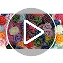 Artificial Light Blue Rose Flower Heads - 100pcs Foam Fake Roses for DIY Wedding & Party Decor