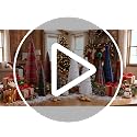 Pearl Mini Christmas Tree Set - 2 Sizes, Elegant Holiday Tabletop Decor - Pearl & Champagne Variation