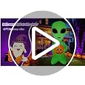 4FT Halloween Inflatable Alien with Pumpkin Decor and LED Lights