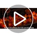 Lush Fall Garland with Pinecones Berries and Lights - 108 Inches, Connectable, UL Certified