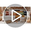 Artscope Hello Pumpkin Sage Throw Pillow Cover 22x22 Inch Fall Decor - Pack of 1