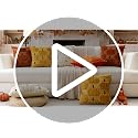 Artscope Fall Pumpkin Throw Pillow Covers 18x18 Set of 2 - Rust Autumn Decor