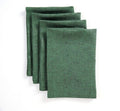 Solino Home Linen Cloth Napkins - 100% Pure Linen Forest Green Dinner Napkins | Set of 4, 20 x 20 Inch, Handcrafted & Machine Washable