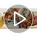 Thanksgiving Fall Tabletop Decorations - 2 Pack Handmade Scarecrows, Harvest Figurines