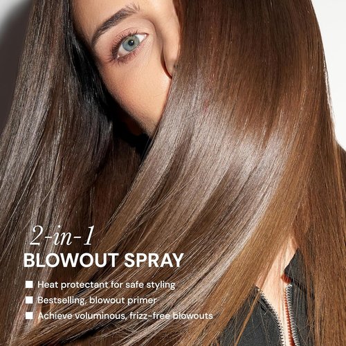L'ANGE HAIR Glass Hair Heat Protectant Spray - Anti-Frizz Blow Dry Mist | Lightweight Thermal Protection, 5 fl oz, 2-Pack