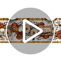 Halloween Table Runner 13x72 Inch Beige Polyester Home Party Decor - Artoid Mode