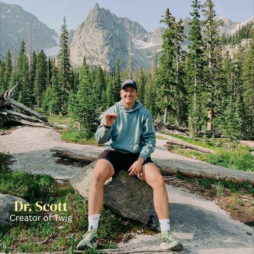 Twig by Dr. Scott 5-in-1 Disposable Toothbrush, 10 Pack - Ready to Go Prepasted Travel Toothbrush, No Water Needed - Floss, Pick, Tongue Scraper - Ergonomic Handle & Brush Head - Individually Wrapped