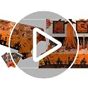 Halloween Tablecloth Set - Classic Spooky Haunted House & Ghosts Design, Waterproof 54x73 Inches, 3 Pack