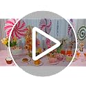 Candy Themed Hanging Paper Fans - 27 Piece Party Decorations - Classic Variation
