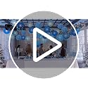 Panelee 12 Pcs Winter Snowflake Paper Lanterns - Blue 8 Inch Hanging Holiday Decor with Variation Blue Snowflake