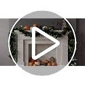 Black Halloween Artificial Flower Garland - 4 Pack, 32 Feet Long Vines with Roses