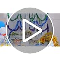 Black Tinsel Garland Set - Metallic Glitter Decorations for Parties & Holidays