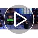Halloween Witch Cauldron Set with Tripod & Eyeball String Lights - Indoor Outdoor Decor