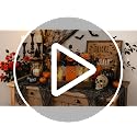 Lighted Halloween Pumpkin Mason Jar Centerpiece for Home Decor