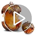 Halloween Animatronic Pumpkin Decoration with LED Eyes and Surprising Pop-Up Mouth - Outdoor & Indoor Spooky Yard Light