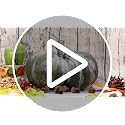 Fake Pumpkin Decorative Centerpiece - Brown 9.5 Inch Autumn Fall Craft
