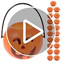 Mini Halloween Pumpkin Buckets - 20 Pack, Plastic Candy Baskets for Trick-or-Treating