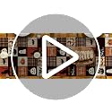 Halloween Table Runner 13x36 Inch Black Polyester Party Decor - Variation of THIS listing