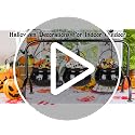 Halloween Ceramic Cauldron Serving Bowls Set - Spooky Party Decor & Snack Dishes