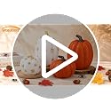 White and Gold Resin Pumpkin Decor - Fall Table Centerpiece - Variation of THIS listing