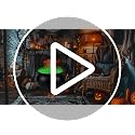 Halloween Outdoor Decorations Witch Cauldron Set with LED Lights & Fake Hand - 12.6 inches