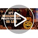 Orange 3FT Halloween Collapsible Pumpkin Decoration with LED Lights