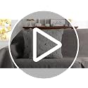 Gray Pumpkin Fall Pillow Covers 18x18 Set of 2 - Faux Fur Decor