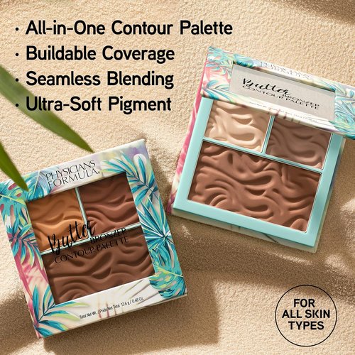 Physicians Formula Butter Bronzer - Contour Palette for Light/Medium Skin - 0.48 Ounce