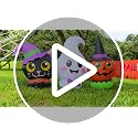 6FT Halloween Inflatable Pumpkin Ghost & Cat Outdoor Decorations with LED Lights - Yard & Garden Decor