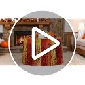 Fall Style Metallic Table Skirts Set - Thanksgiving Party Decorations, 4 Pack