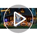 Halloween Inflatable Decorations with LED Lights, Pumpkins, Ghost, Bat & Tombstone Yard Decor