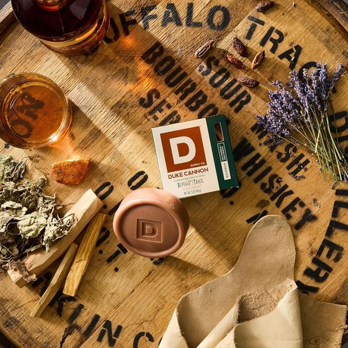 Duke Cannon Supply Co. Men's Bar Soap Puck 3-Pack – Triple-Milled Hydrating Soaps in Midnight Swim, Sawtooth & Bourbon Scents | 5 oz Each