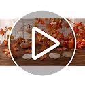 Fall Crochet Coasters Set - 3D Pumpkin Design, Orange, Brown, Beige, Terracotta - 4 Pieces