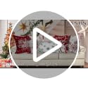 Christmas Pillow Covers Set of 4 22x22 Inches - Red & White Snowflake Decorative Cushion Covers for Sofa, Bed, Home Winter Decor Variation of Red / 22" x 22"