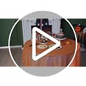 Amylove 12-Pack Halloween Disposable Plastic Round Tablecloths - 84 Inch