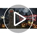 Halloween Animatronic Zombie Decoration with Sound Activation - Groundbreaker Prisoner